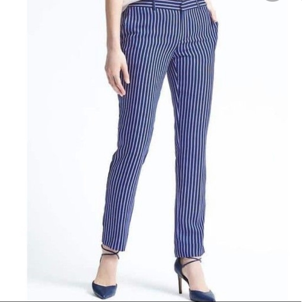 Banana Republic Ryan Pin Striped Pants